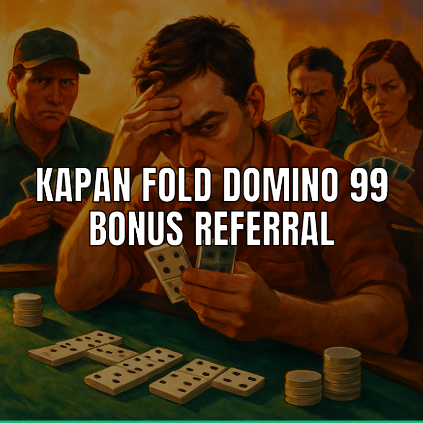 Strategi fold domino 99 terkait bonus referral di meja poker